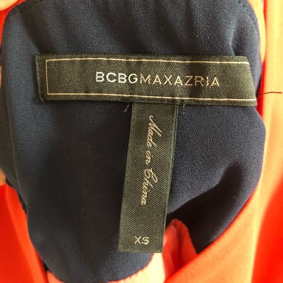 BCBG orange and pink maxi dress, size XS. - Picture 4 of 4